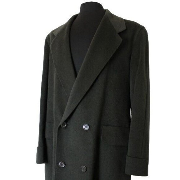 ZILLI Green Cashmere Wool Angora Blend Overcoat NEW - Picture 5 of 10